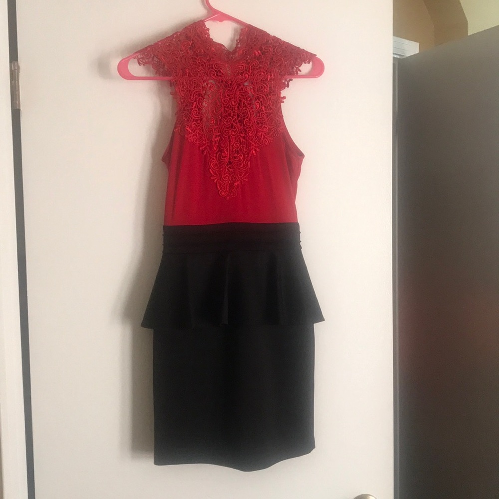 Red formal dress